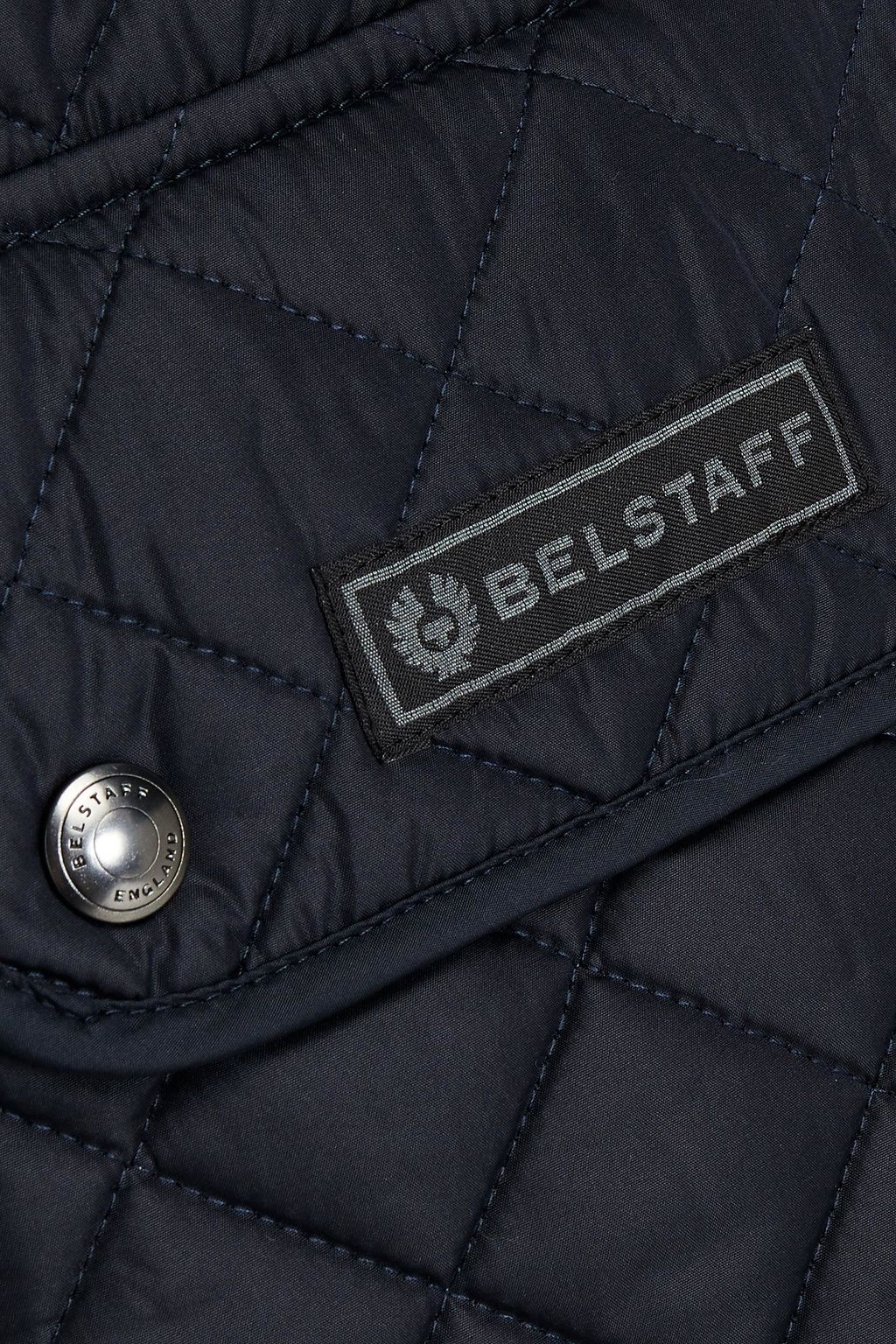 BELSTAFF Logo-appliquéd quilted shell vest