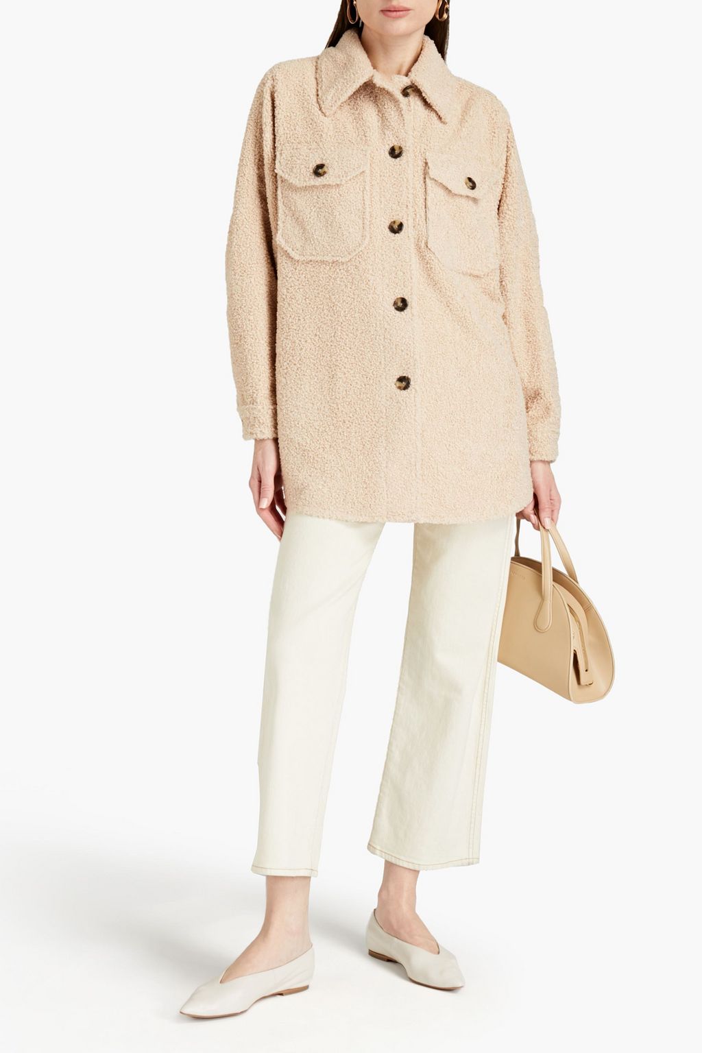 tory burch faux sherpa jacket