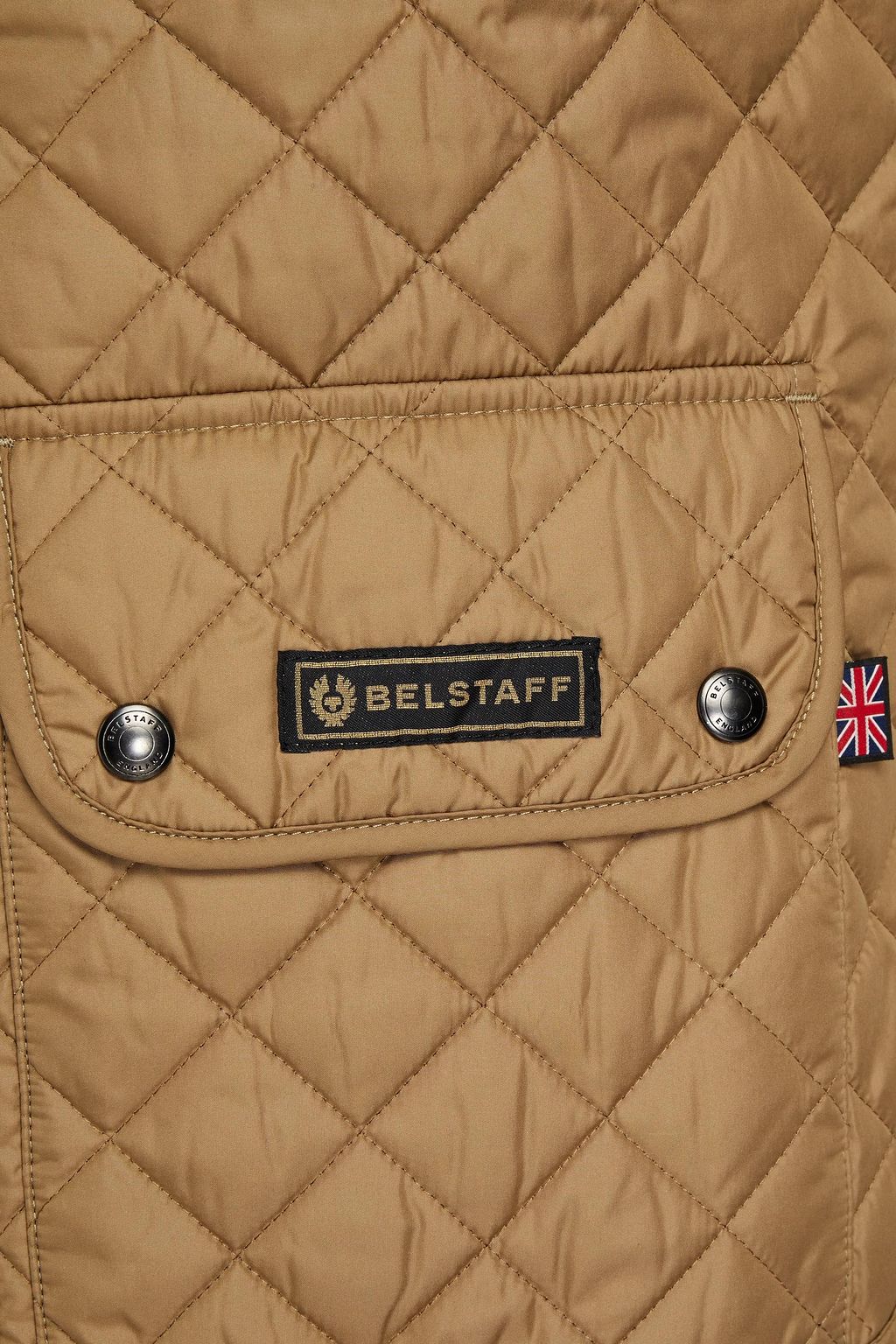 BELSTAFF Logo-appliquéd quilted shell vest