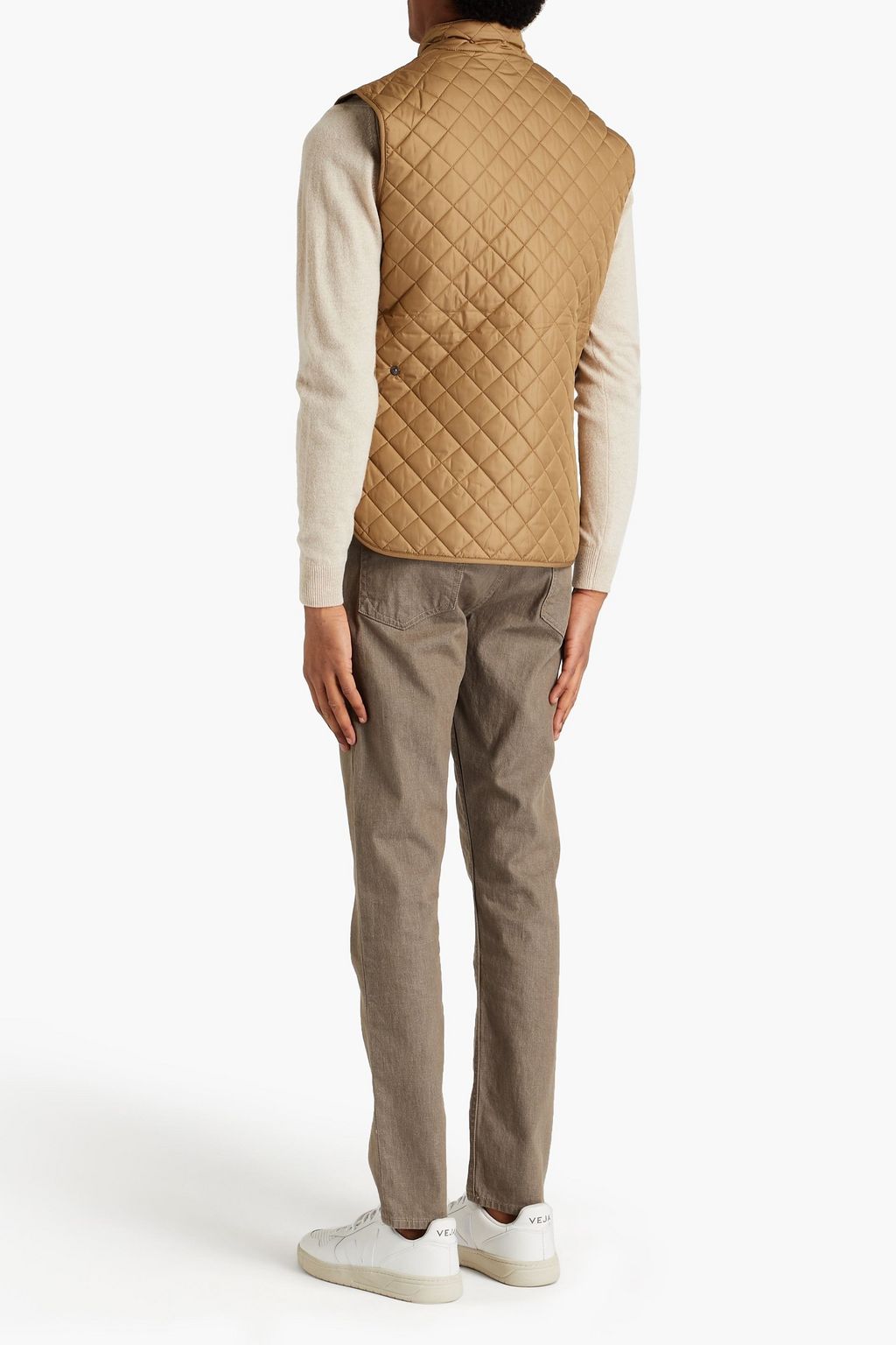 BELSTAFF Logo-appliquéd quilted shell vest