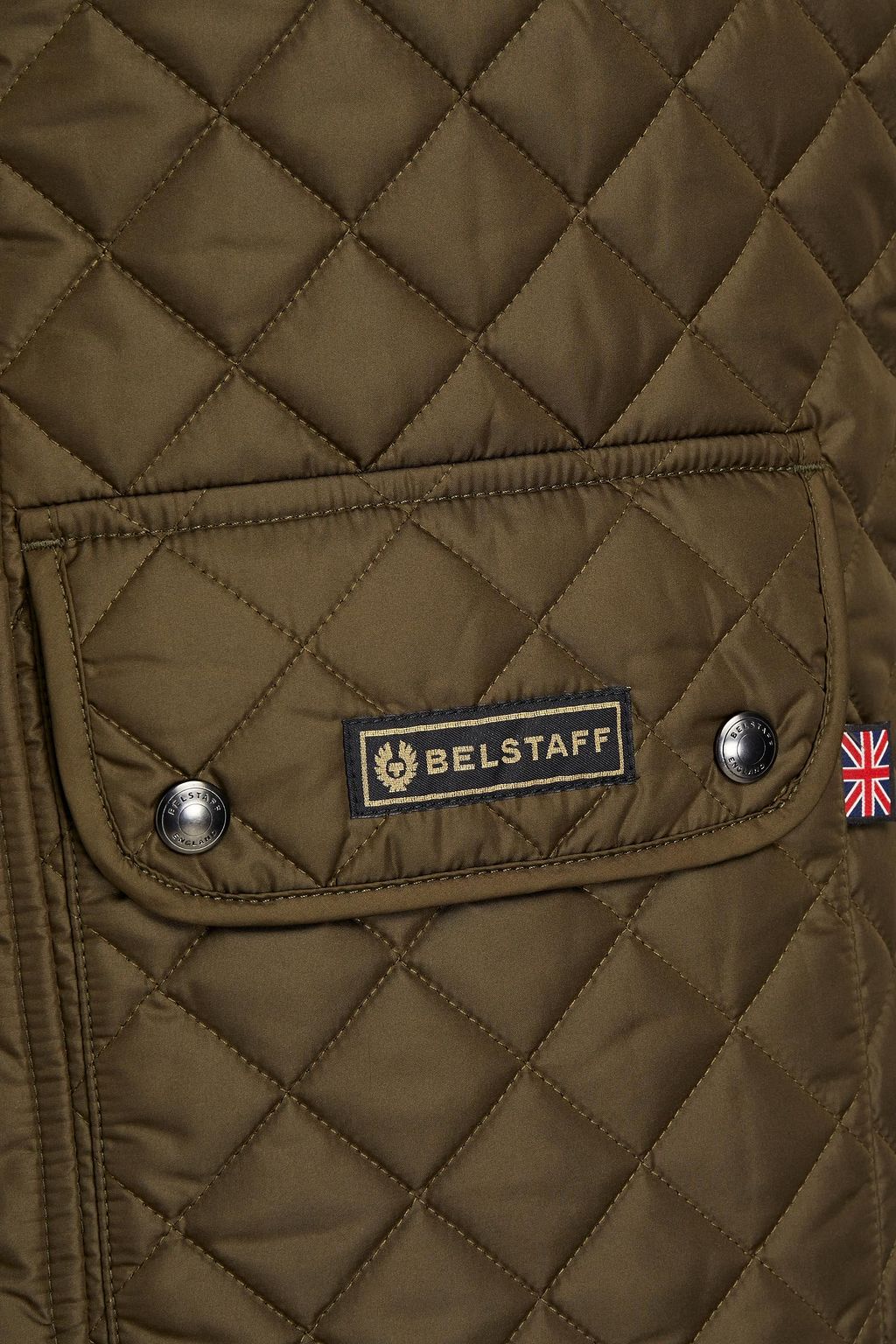 BELSTAFF Logo-appliquéd quilted shell vest