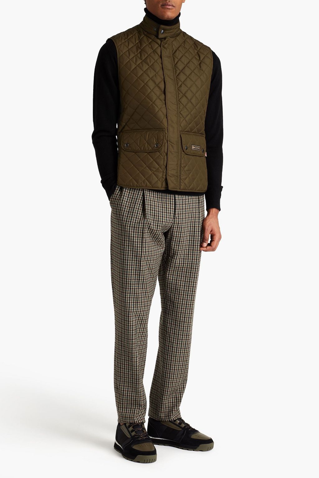 BELSTAFF Logo-appliquéd quilted shell vest