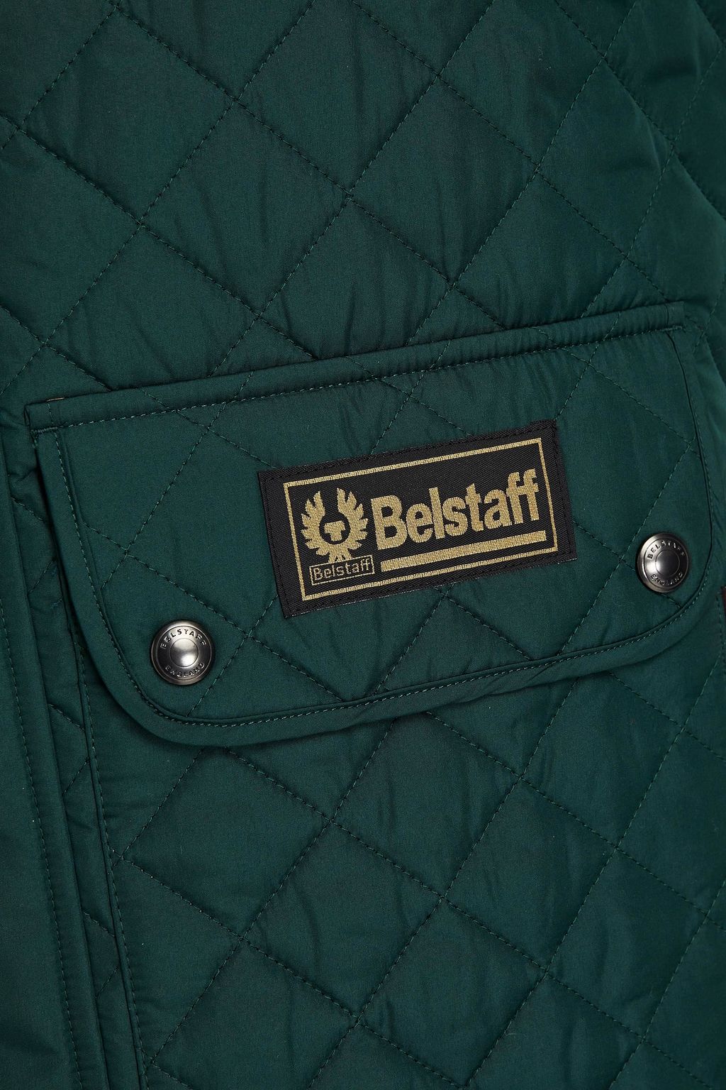 BELSTAFF Logo-appliquéd quilted shell vest
