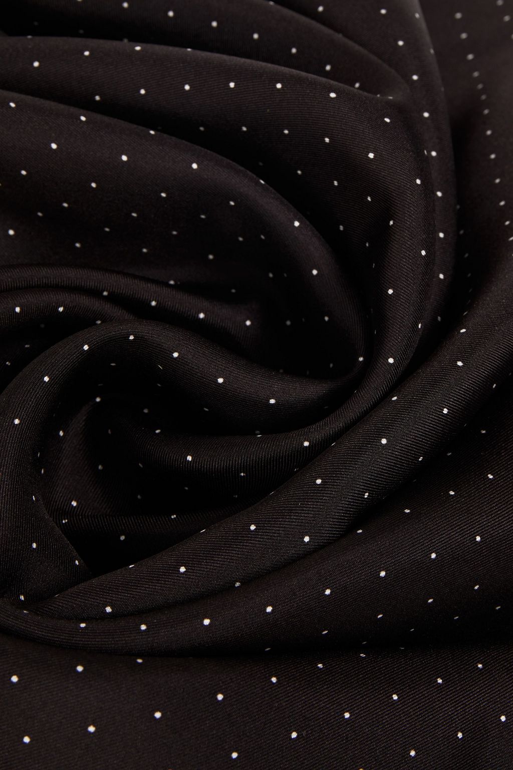 OFFICINE GÉNÉRALE Polka-dot silk-twill scarf