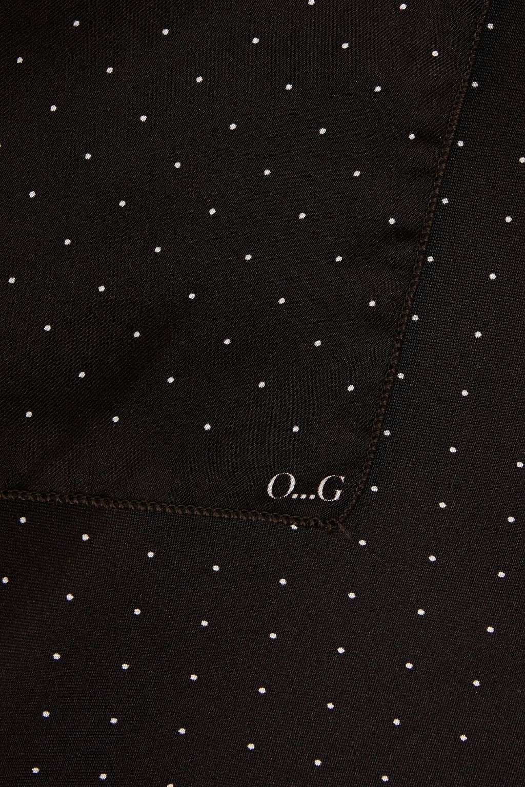 OFFICINE GÉNÉRALE Polka-dot silk-twill scarf