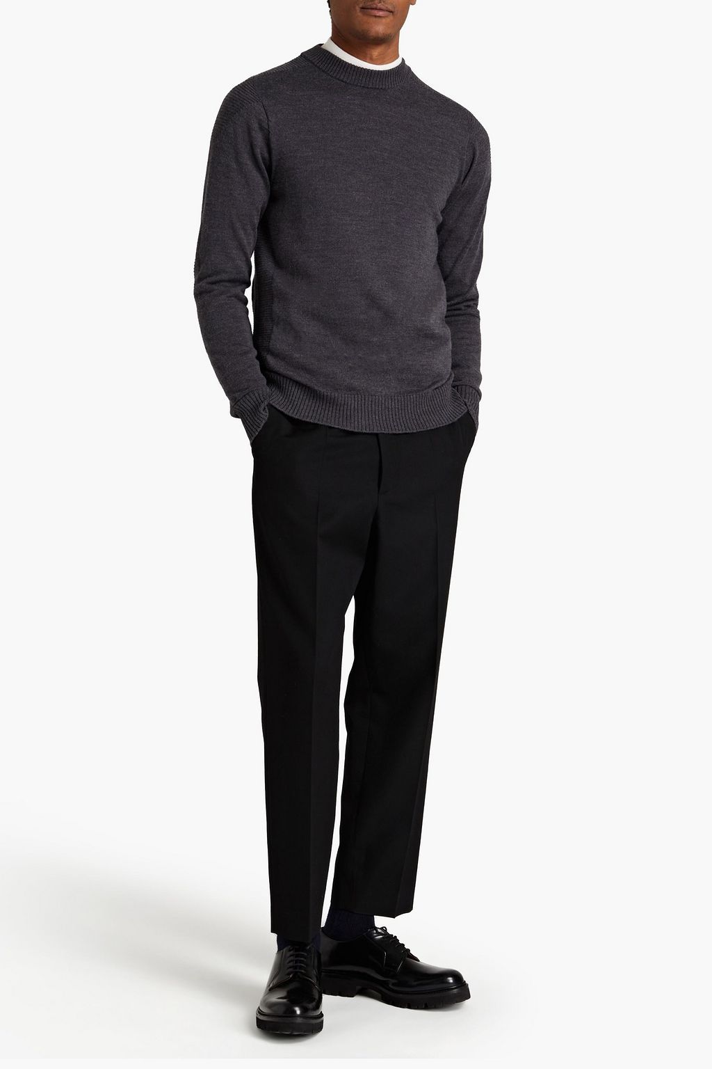 OFFICINE GÉNÉRALE Bruce mélange merino wool sweater