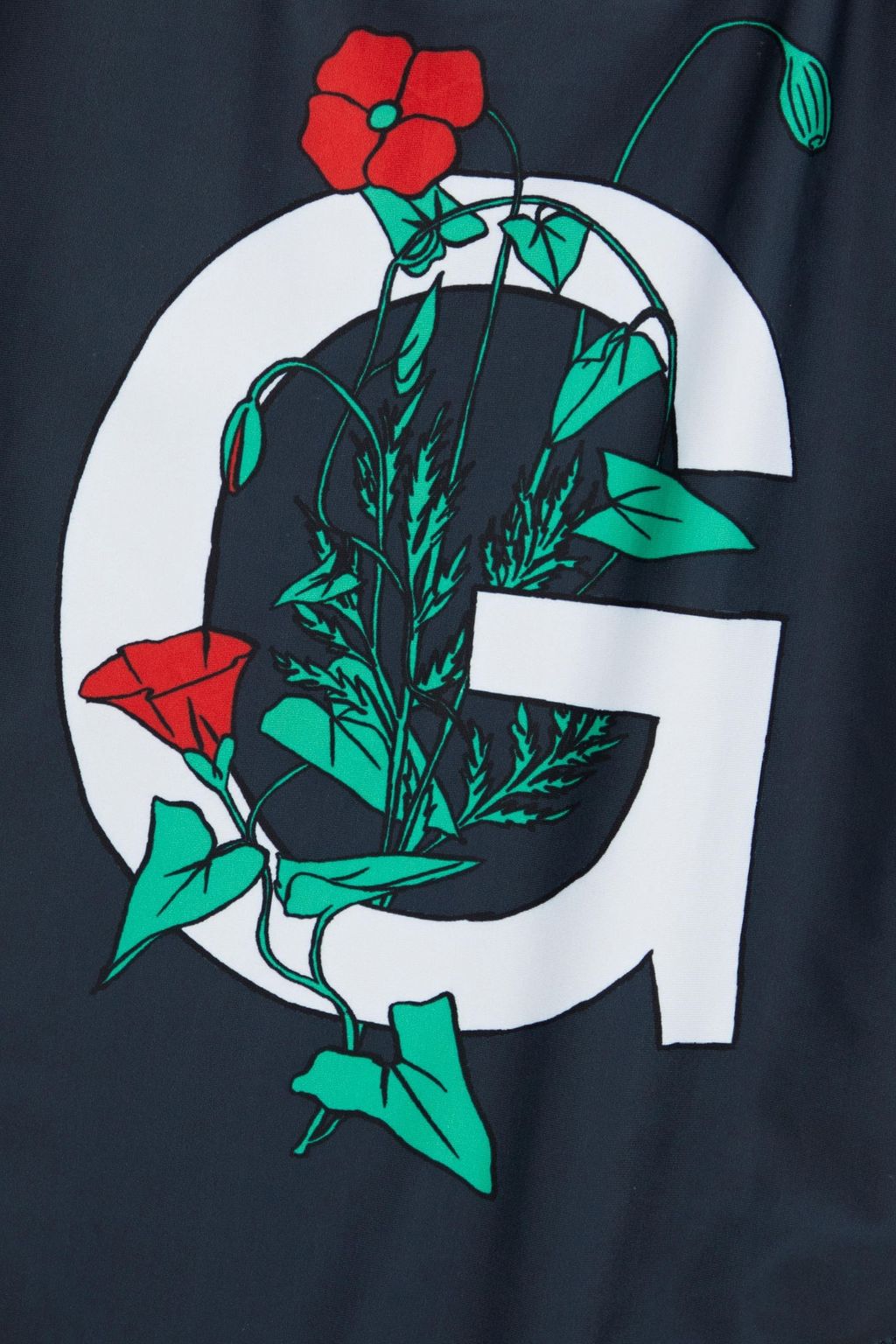 GANNI Printed swimsuit