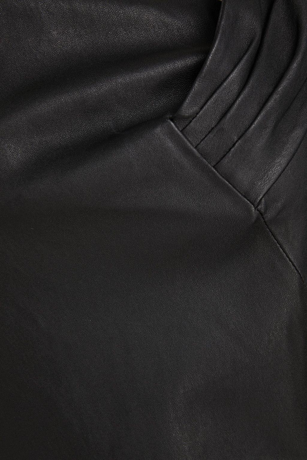 IRO Living pleated leather mini dress