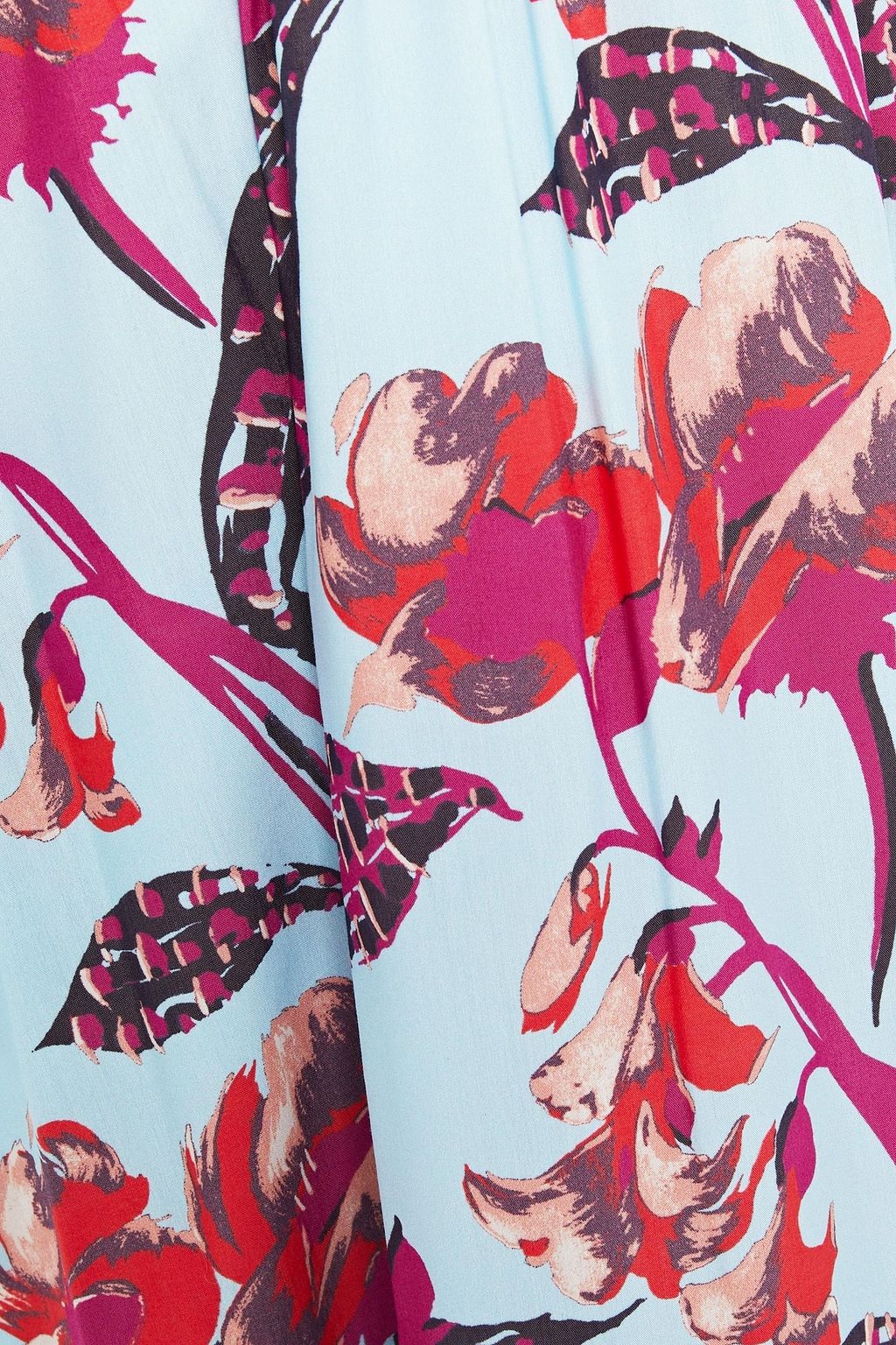 A.L.C. Emilia ruched floral-print cotton-blend poplin midi dress