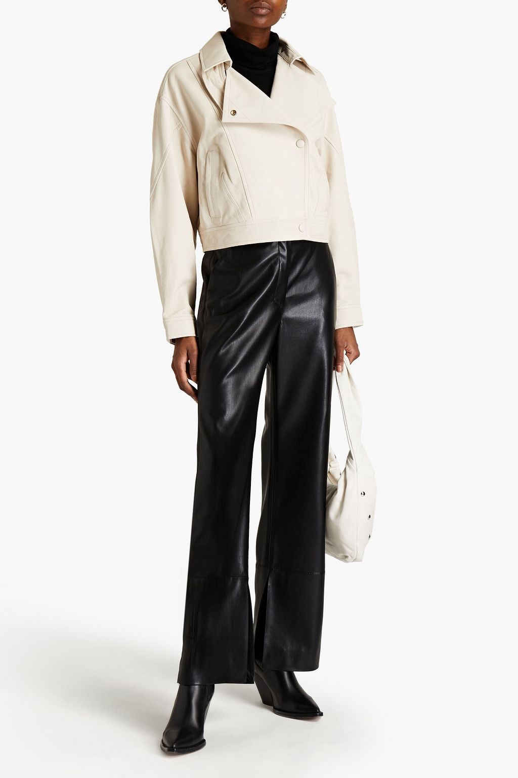 IRO Alkal cropped leather jacket