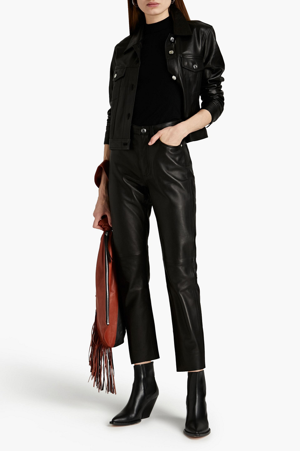 Iro Juste Leather Jacket In Black