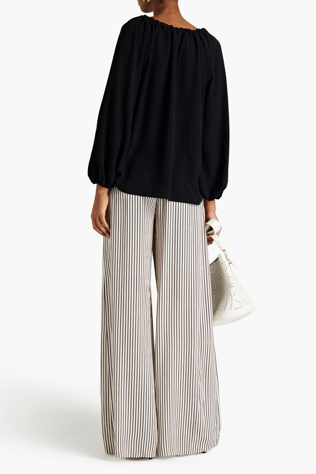 ZIMMERMANN Gathered twill blouse