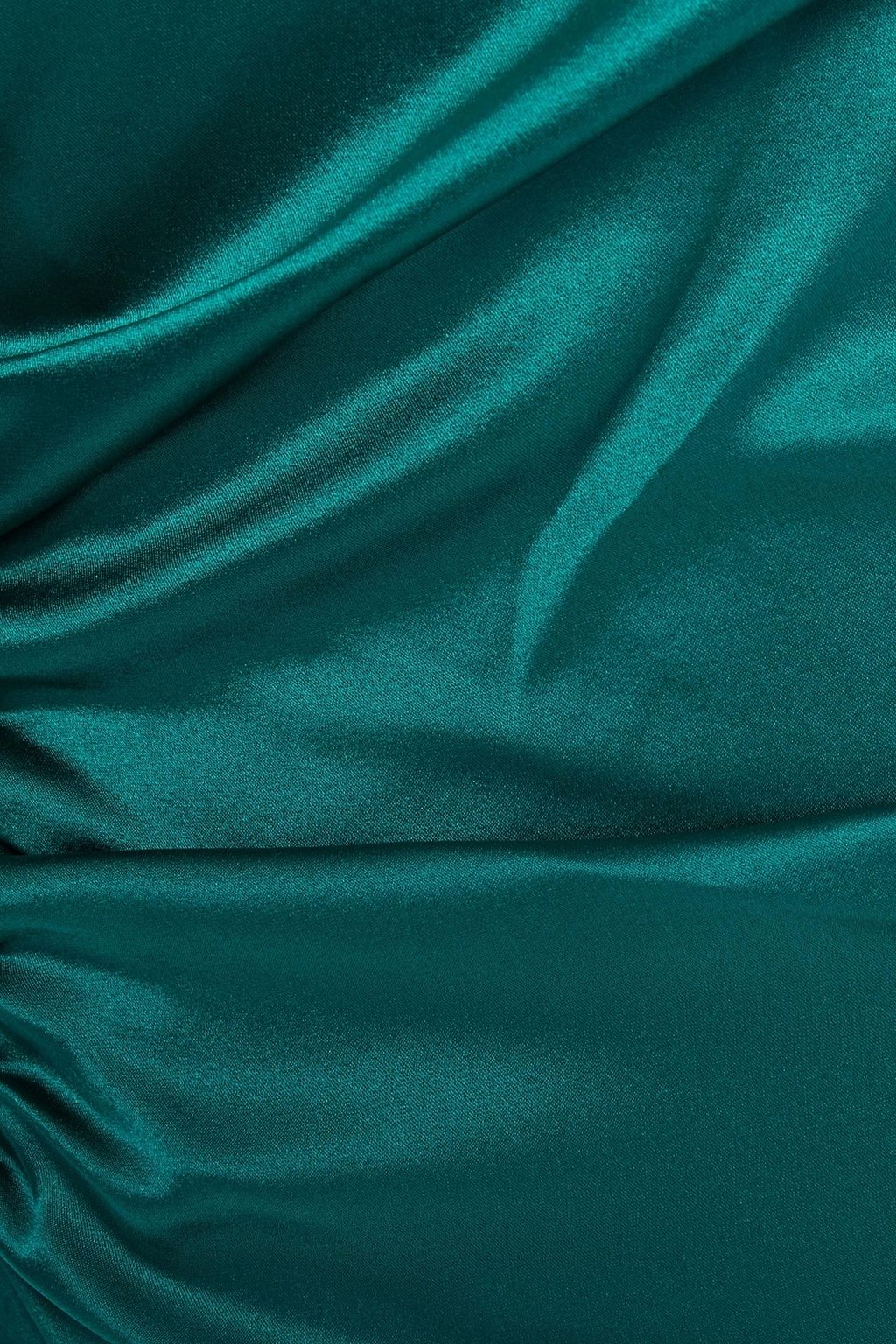 A.L.C. Isabella ruched stretch-silk satin midi dress