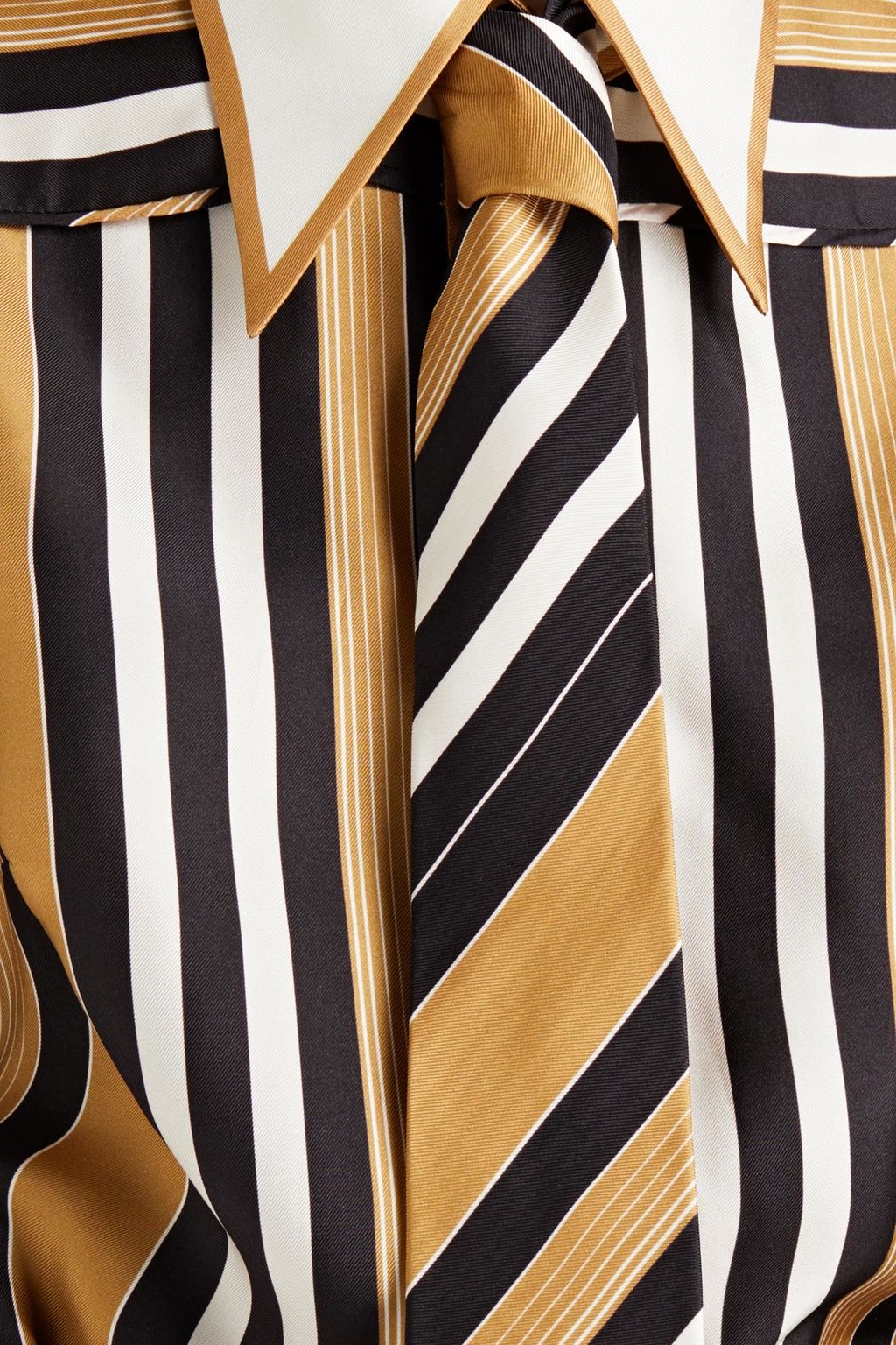 ZIMMERMANN Botanica striped silk-twill shirt