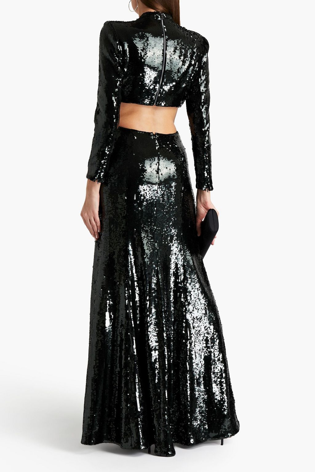 A.L.C. Gabriela cutout sequined jersey gown