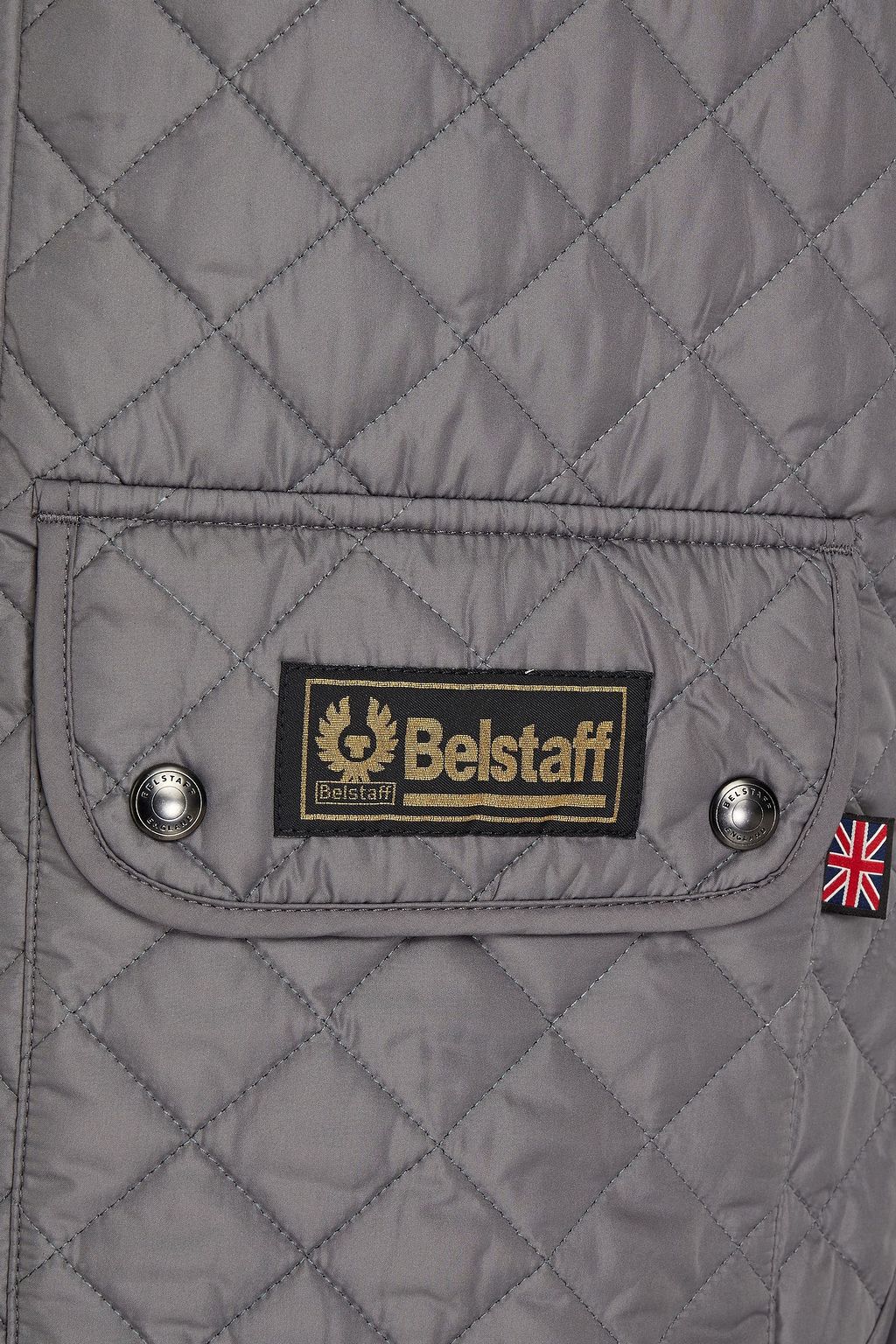 BELSTAFF Logo-appliquéd quilted shell waistcoat
