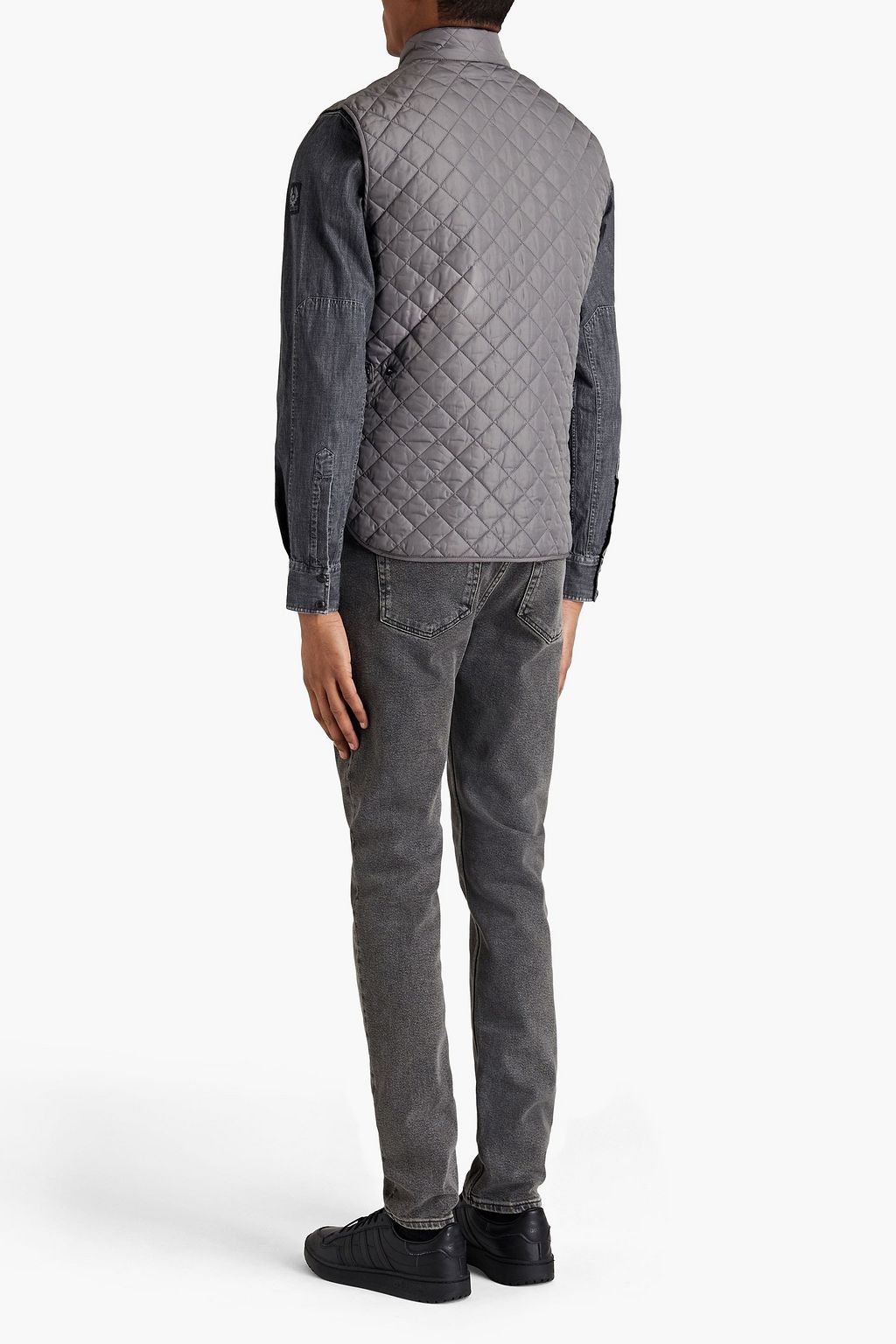 BELSTAFF Logo-appliquéd quilted shell waistcoat