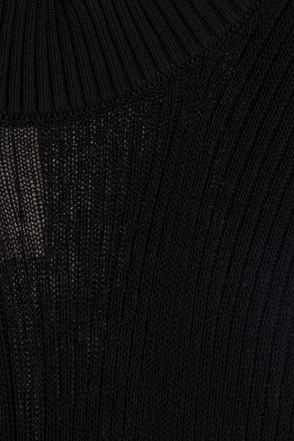 RICK OWENS Ribbed cotton top