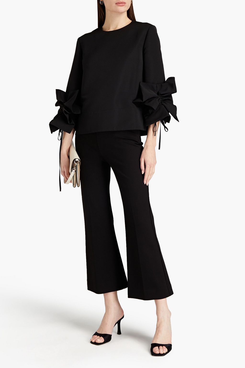 VICTORIA, VICTORIA BECKHAM Ruched faille top