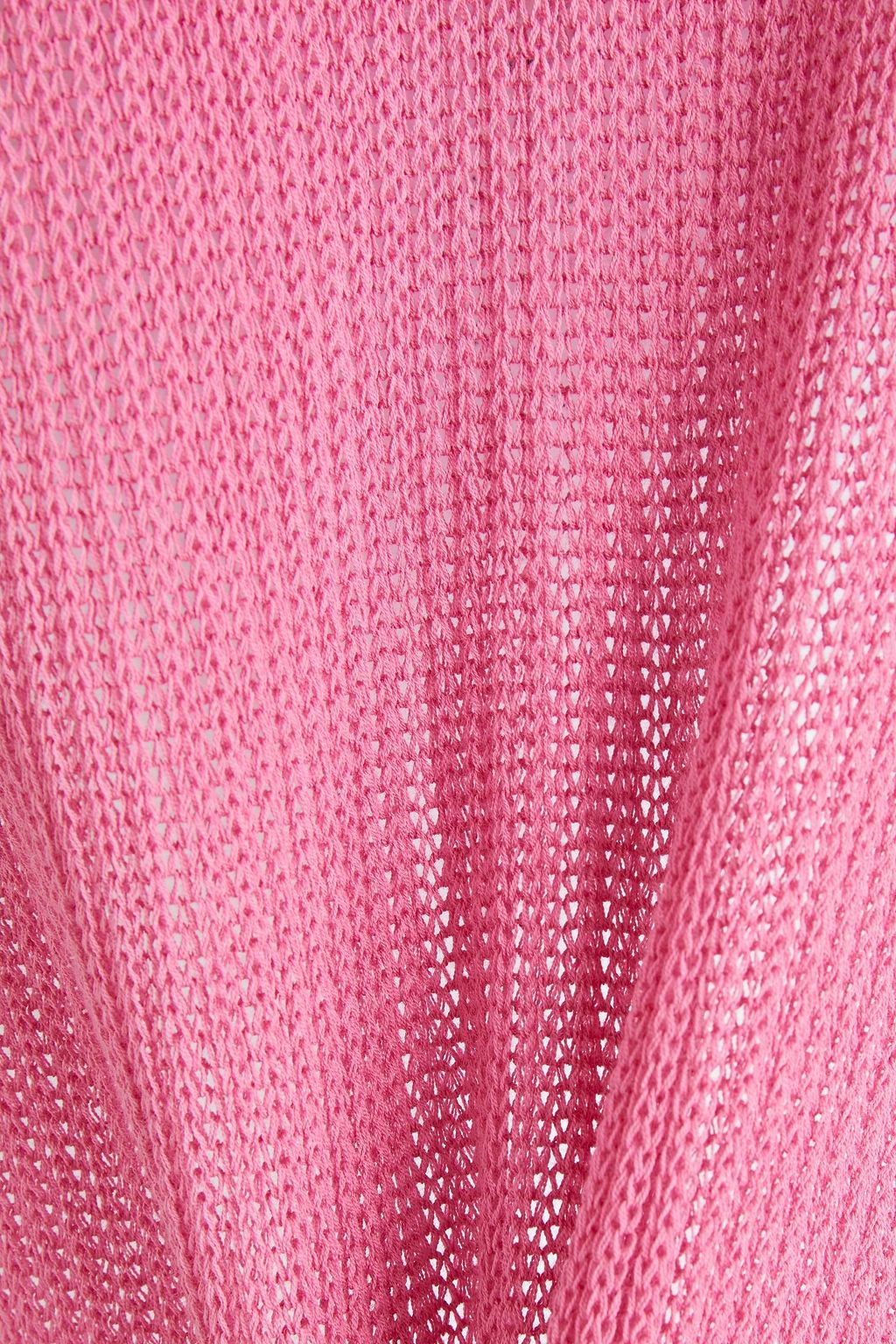 RICK OWENS Ribbed cotton hooded poncho