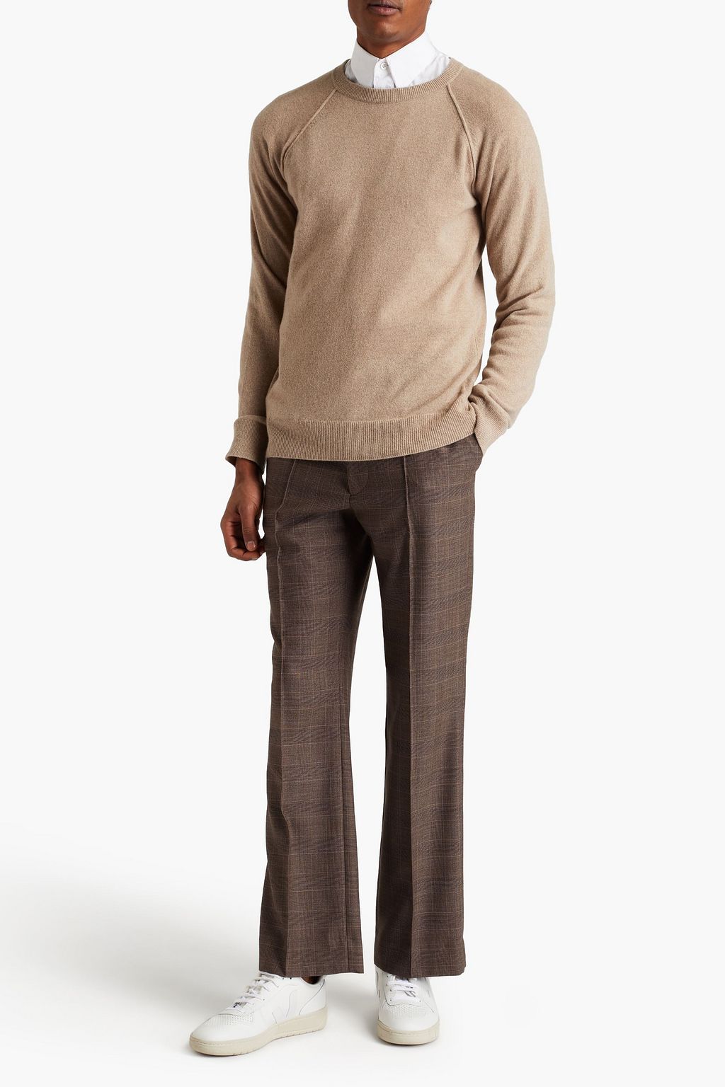 OFFICINE GÉNÉRALE Mélange cashmere and wool-blend sweater