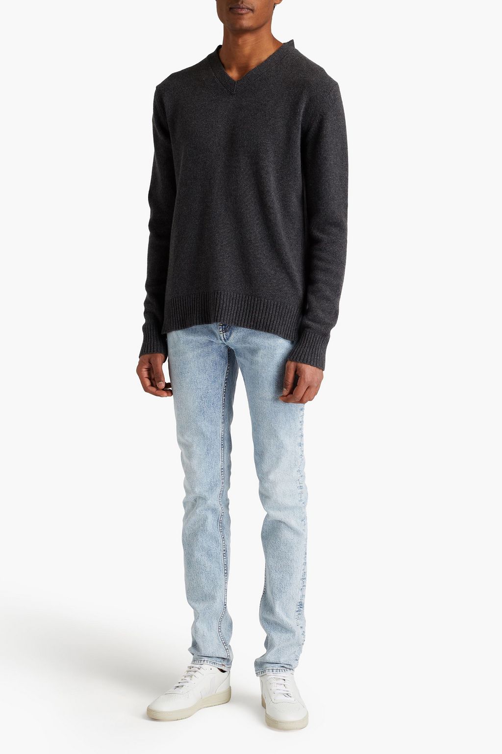 OFFICINE GÉNÉRALE Mélange cashmere and wool-blend sweater