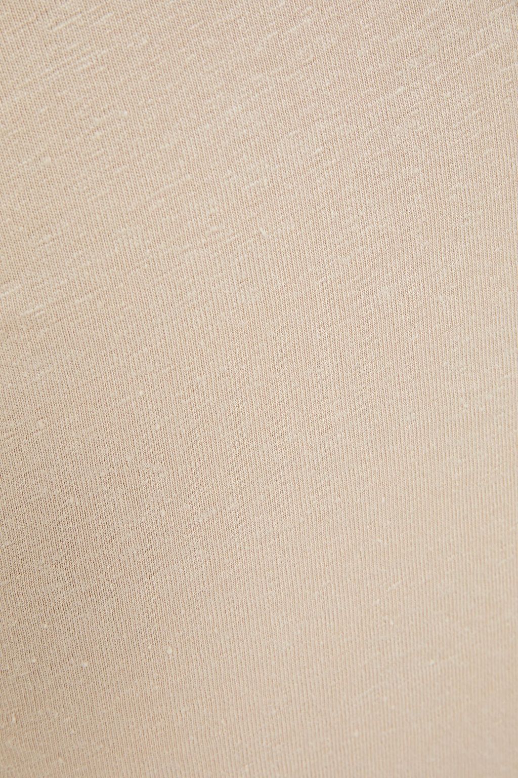 IRO Livy ruched draped stretch-linen jersey mini dress