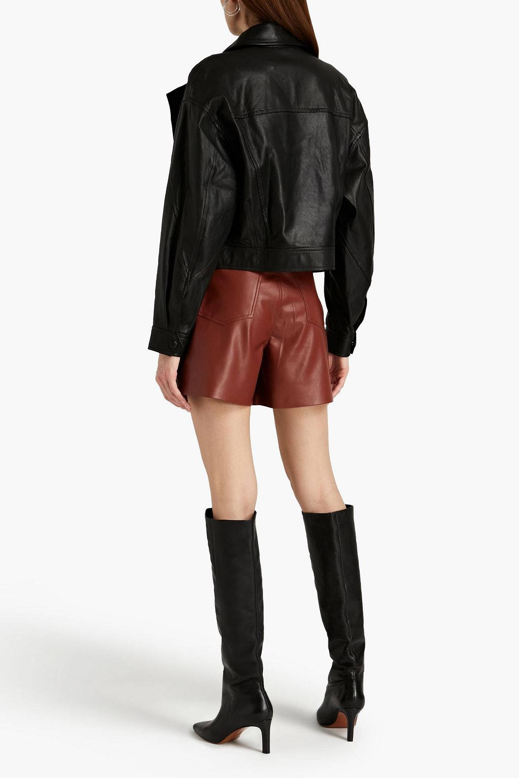 IRO Alkal cropped leather jacket