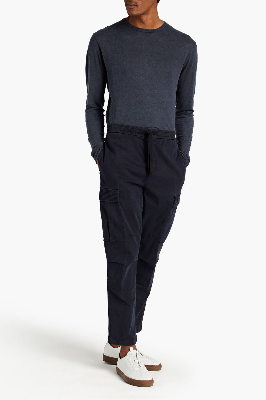 OFFICINE GÉNÉRALE Slub linen-jersey T-shirt