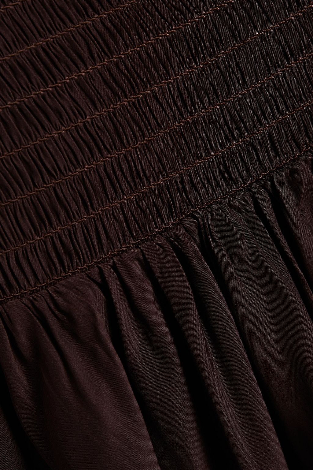 A.L.C. Shirred satin mini skirt