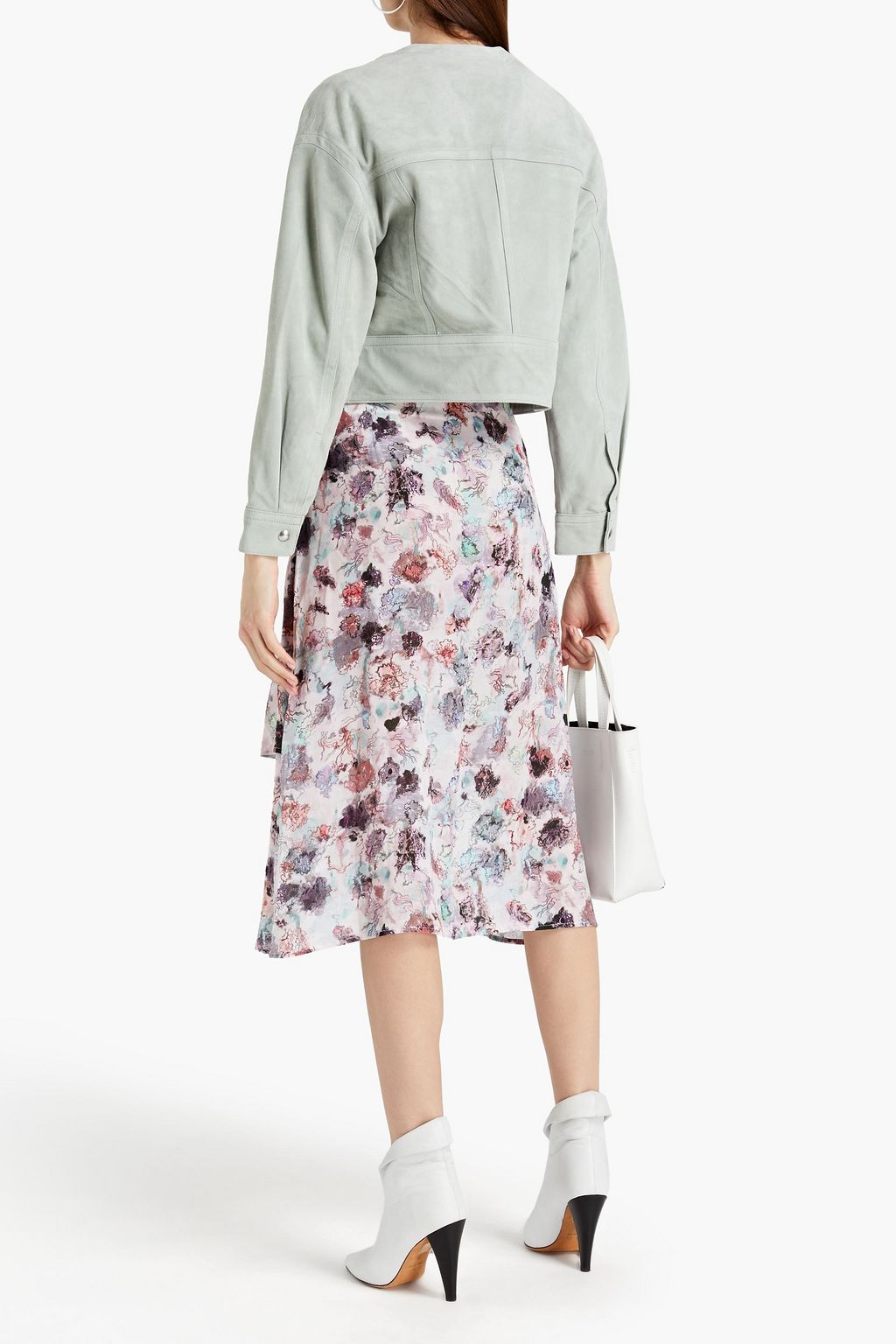 IRO Atik cropped suede jacket