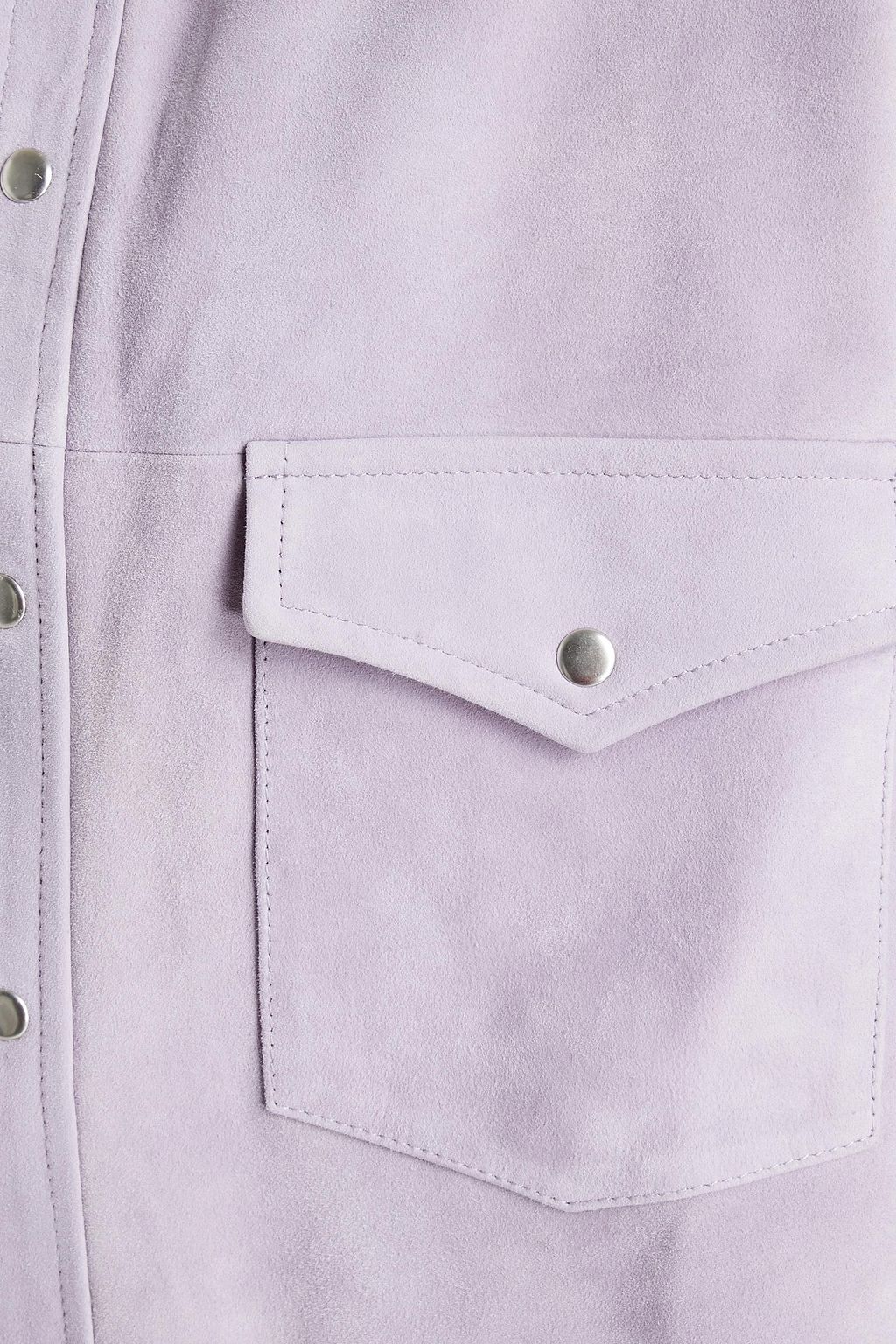 IRO Wolfra oversized suede shirt