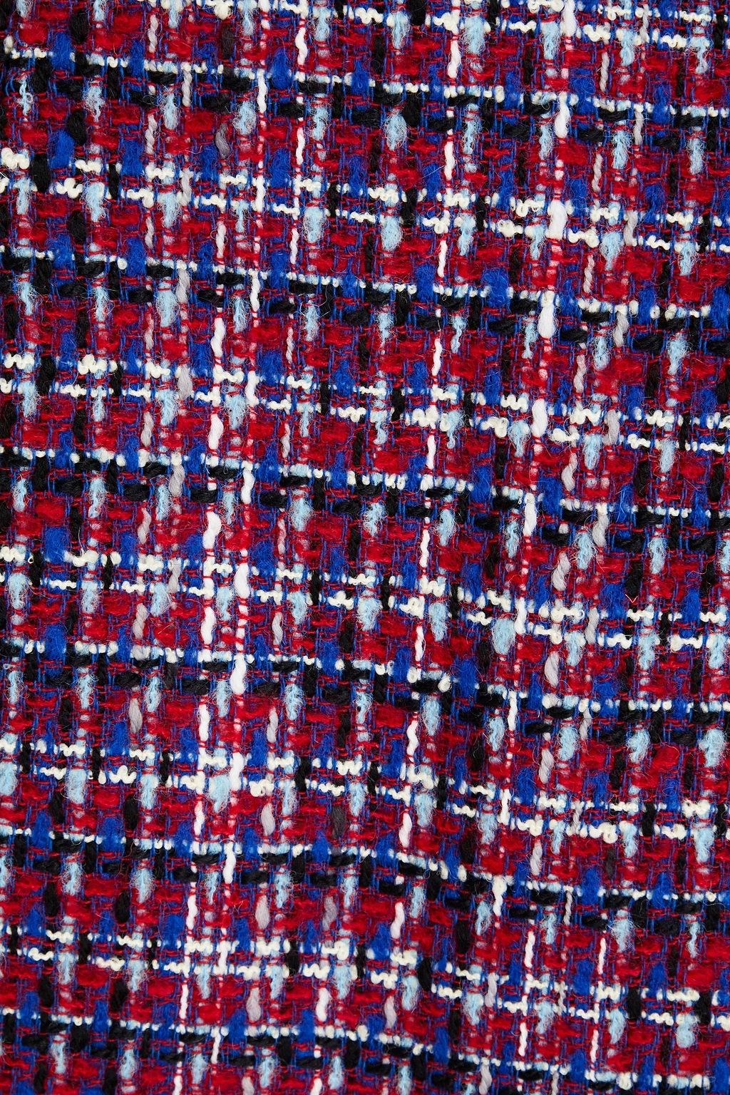 ETRO Frayed wool-blend bouclé mini skirt