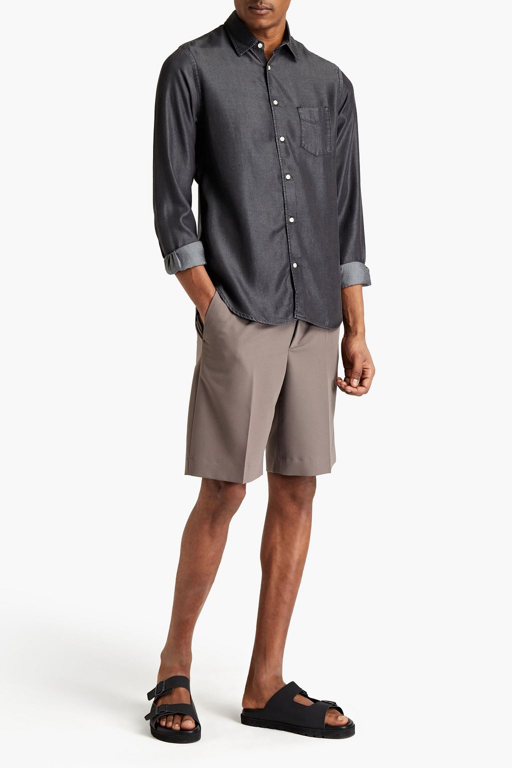 OFFICINE GÉNÉRALE Benoit Lyocell-twill shirt