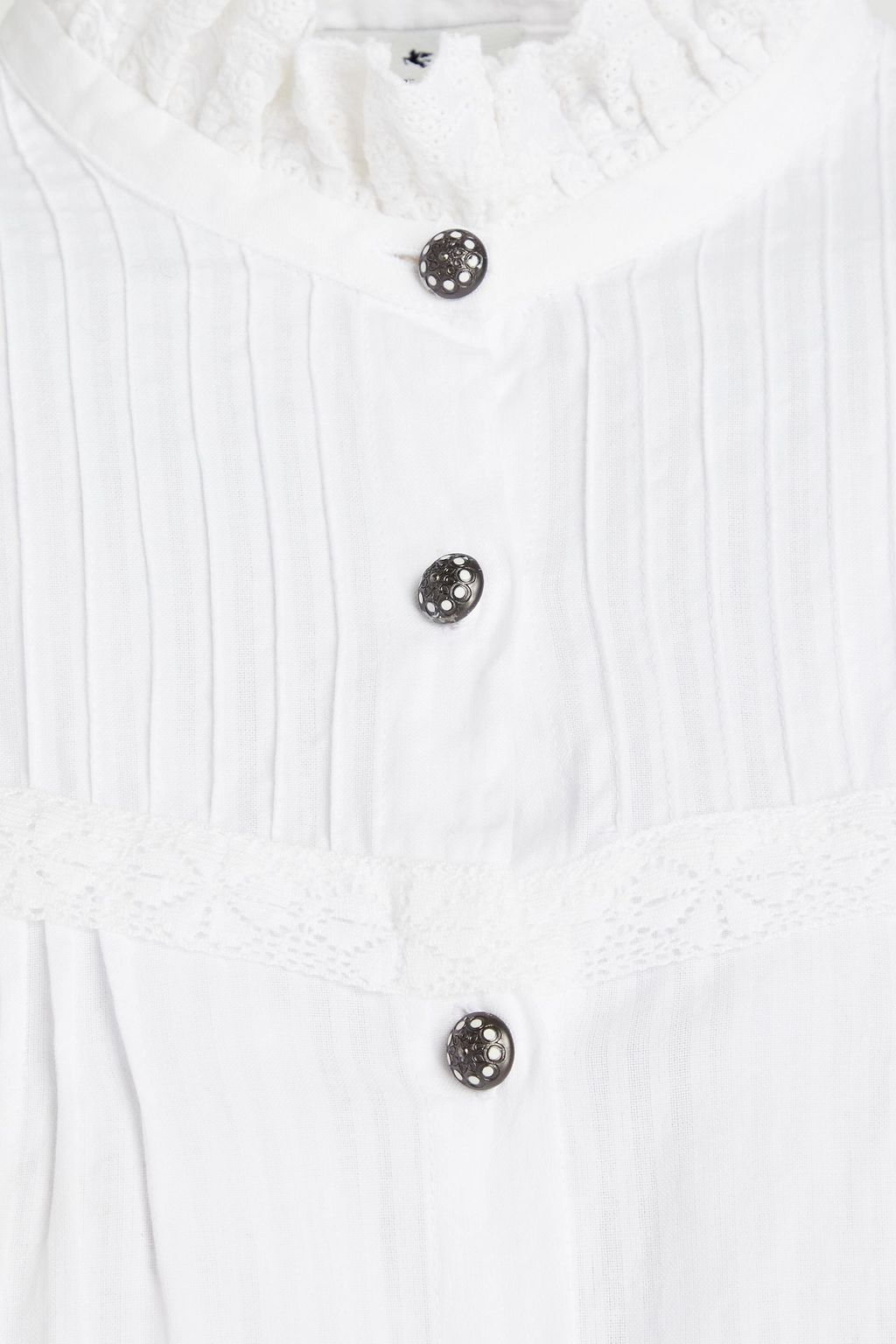 ETRO Pintucked cotton-poplin shirt