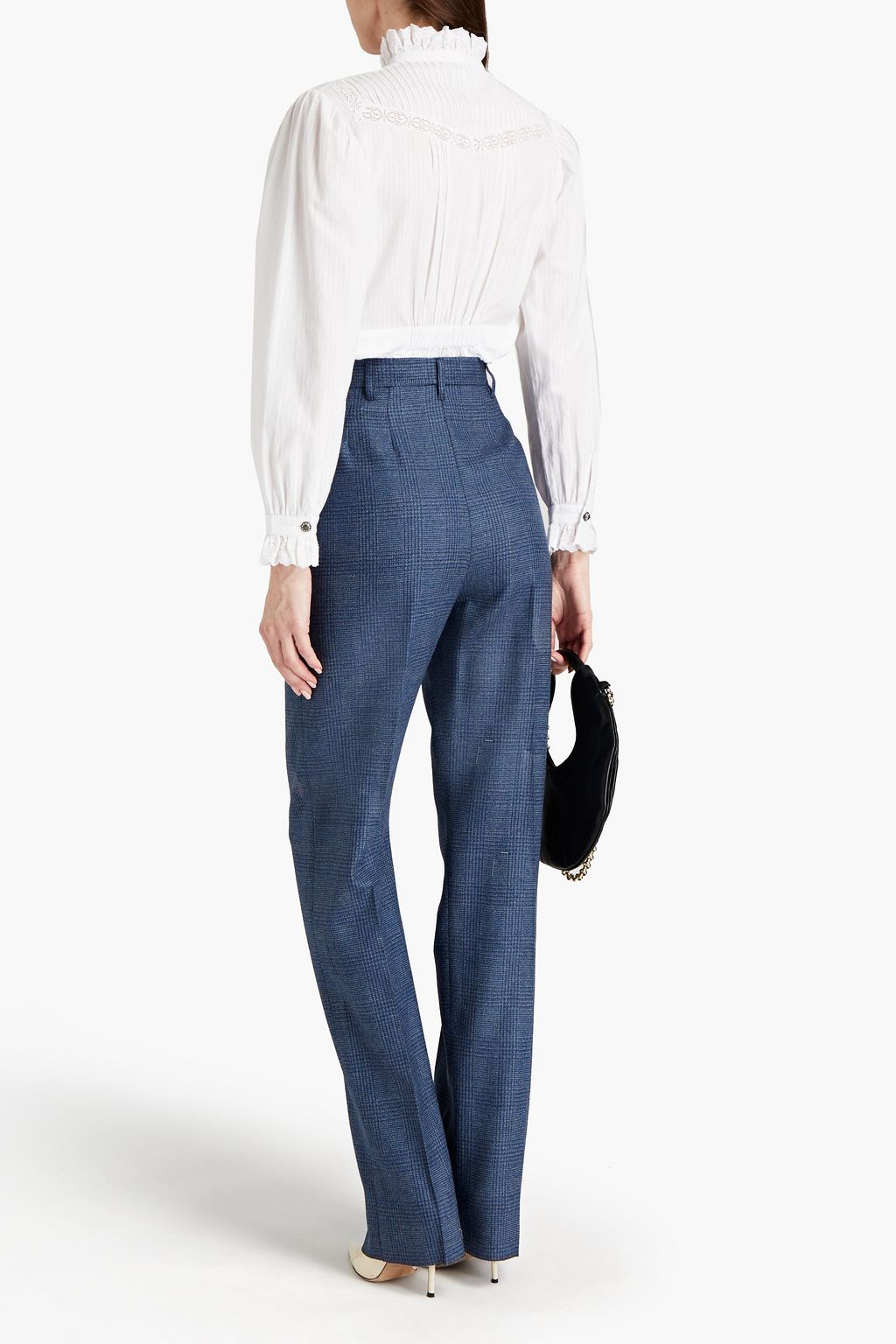 ETRO Pintucked cotton-poplin shirt