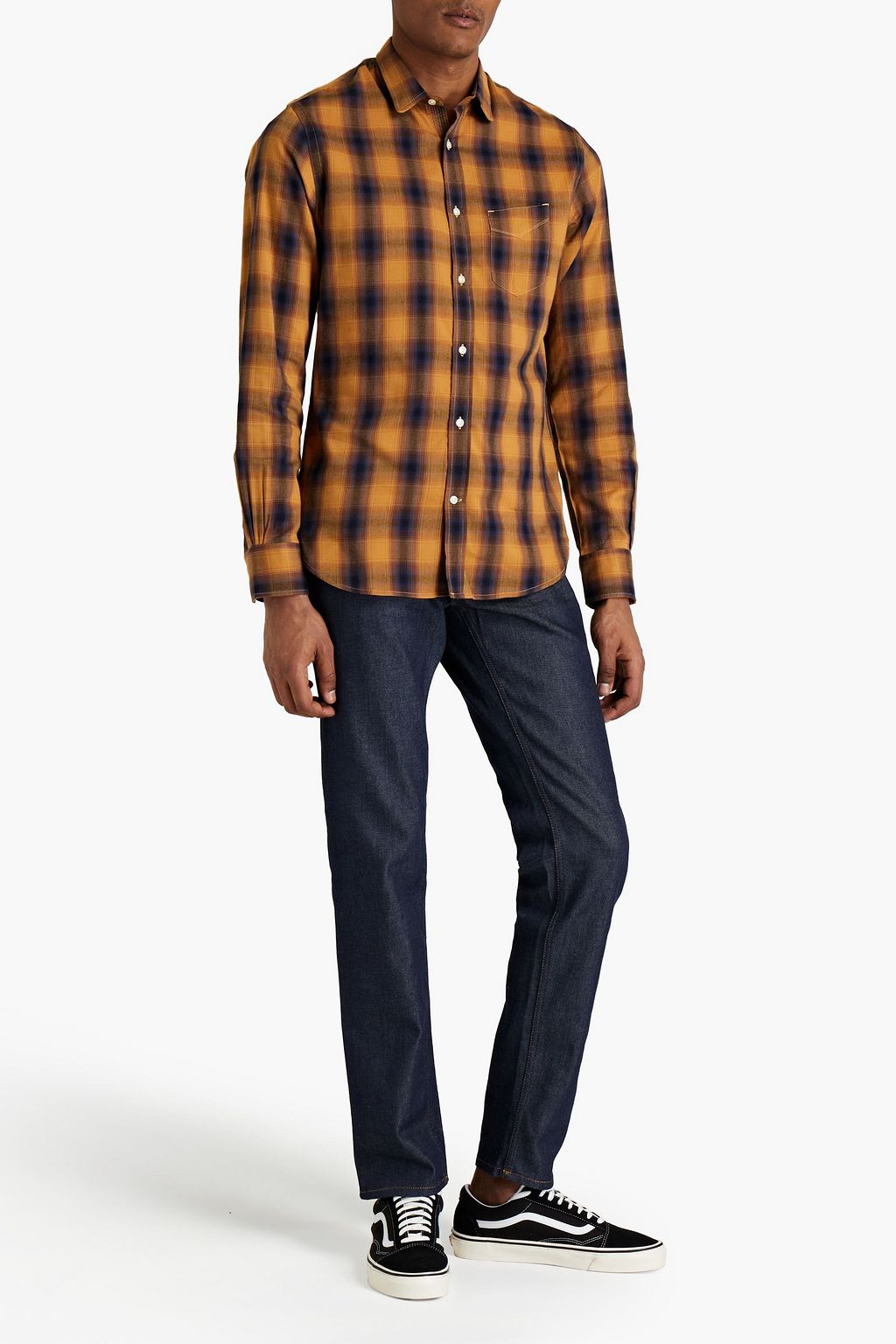 OFFICINE GÉNÉRALE Lipp checked jacquard shirt