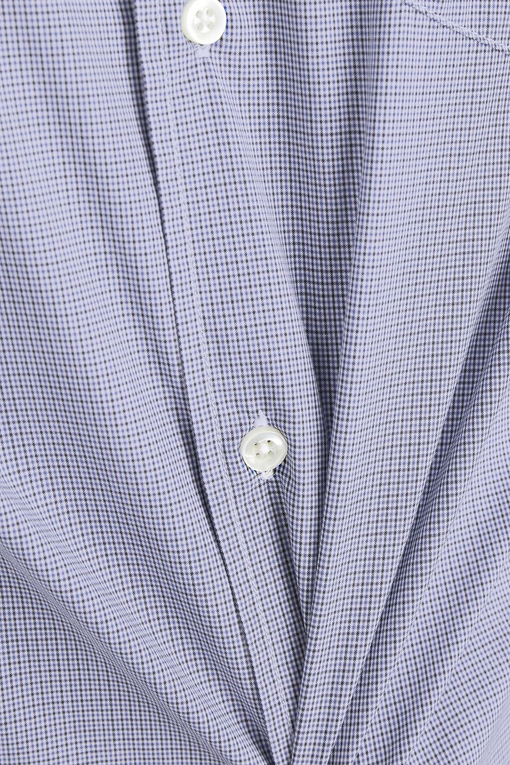 OFFICINE GÉNÉRALE Lipp checked cotton-poplin shirt