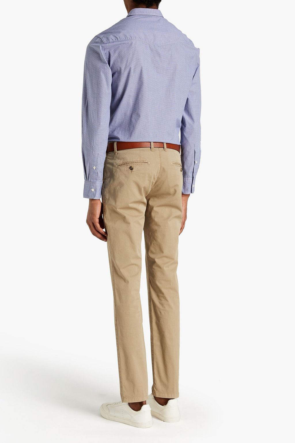 OFFICINE GÉNÉRALE Lipp checked cotton-poplin shirt