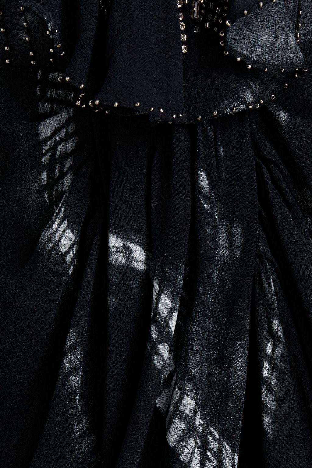 IRO Opeheuz embellished ruffled crepe mini dress