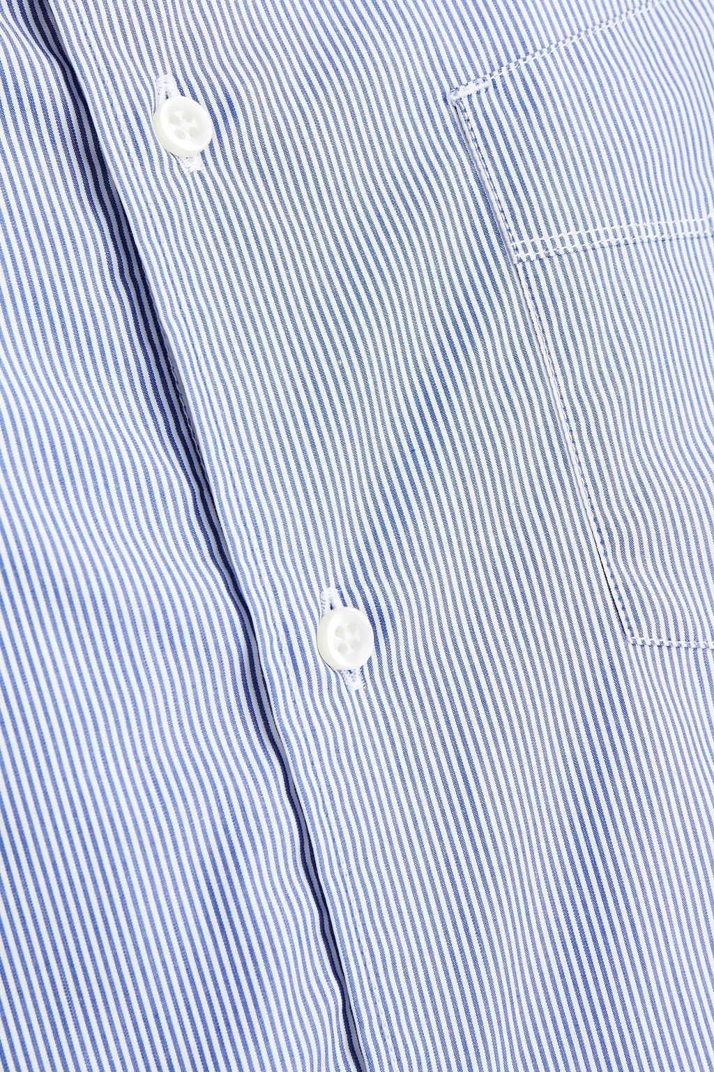 OFFICINE GÉNÉRALE Tristan striped cotton-poplin shirt