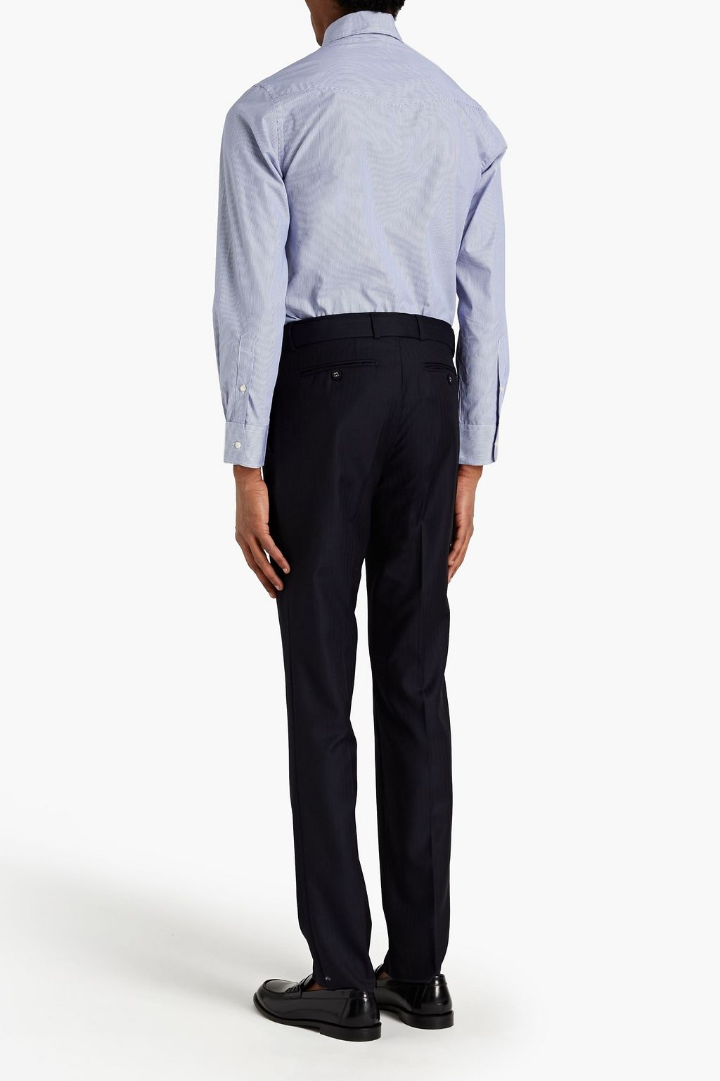 OFFICINE GÉNÉRALE Tristan striped cotton-poplin shirt