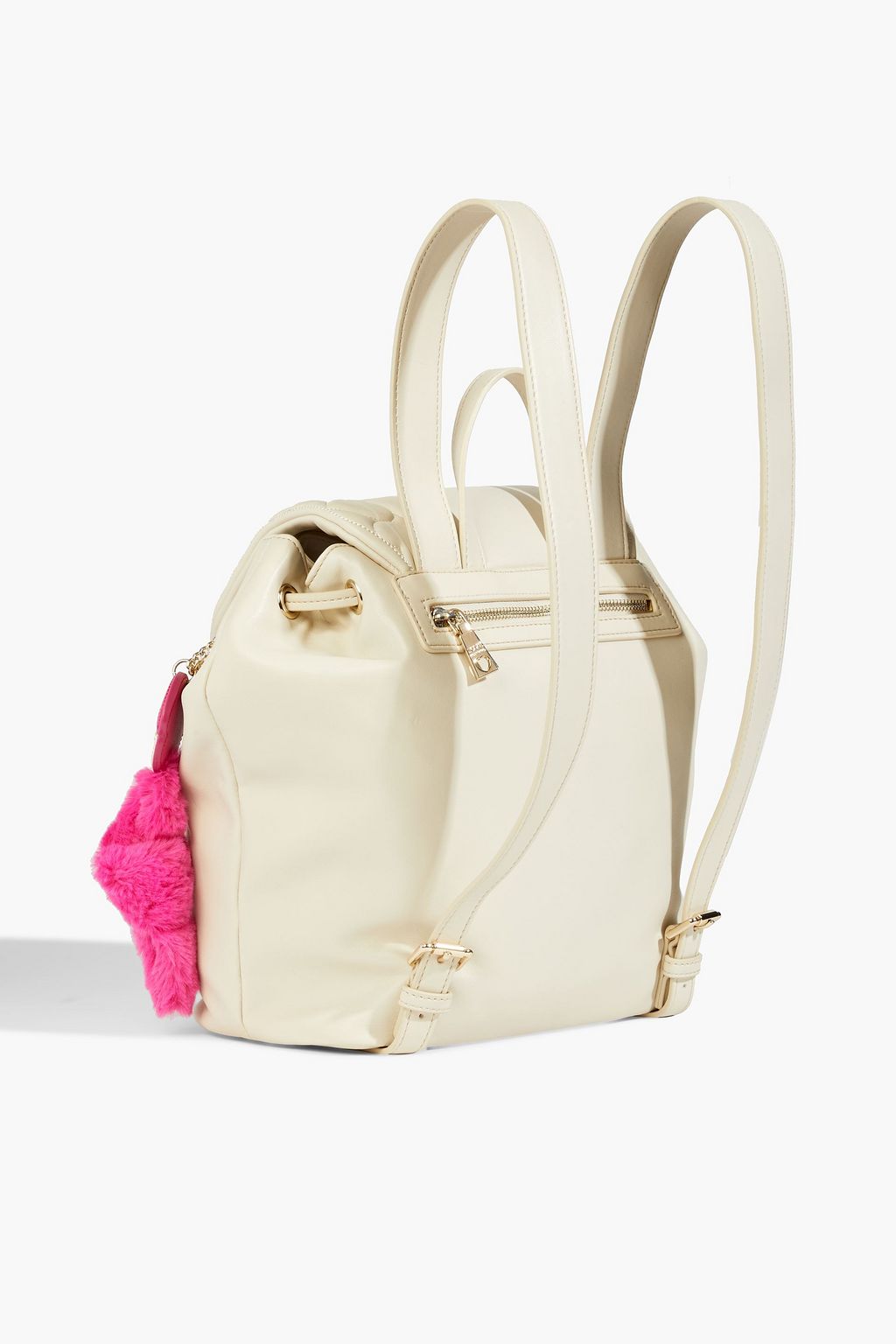 LOVE MOSCHINO Embellished quilted faux leather backpack