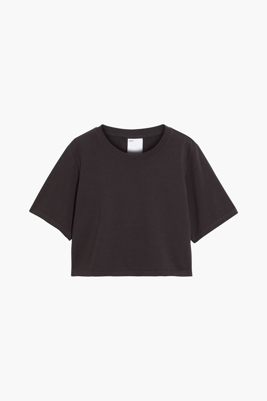 ONIA Boxy cropped printed cotton-jersey T-shirt | THE OUTNET