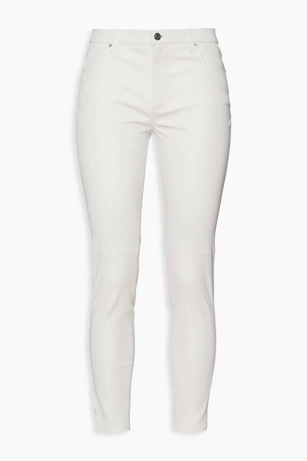 Ecru Quartz leather skinny pants | Sale 