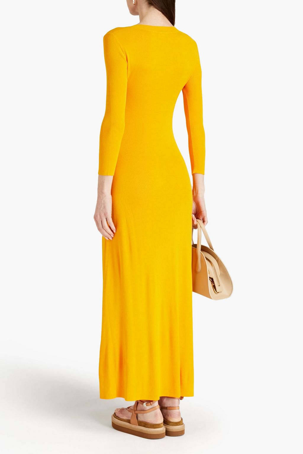 A.L.C. Akita ribbed-knit maxi dress