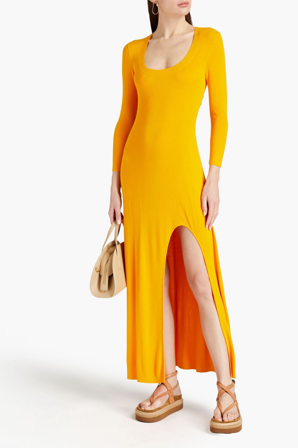 A.L.C. Akita ribbed-knit maxi dress