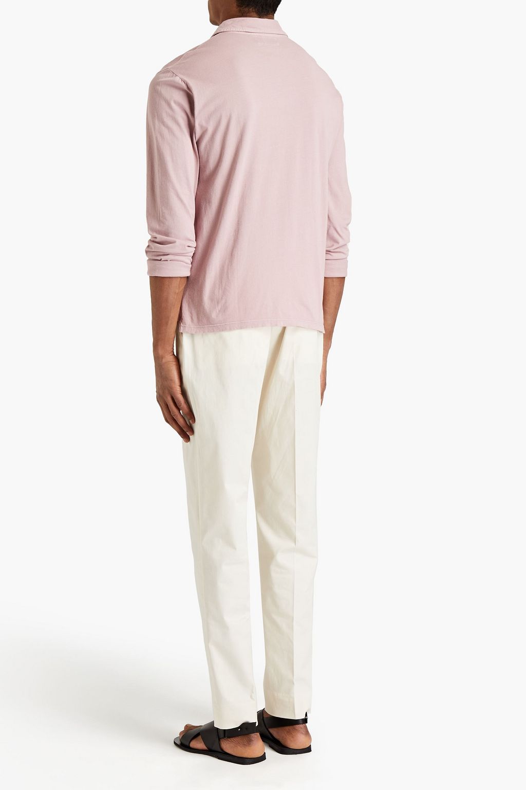 OFFICINE GÉNÉRALE Cotton-jersey polo shirt