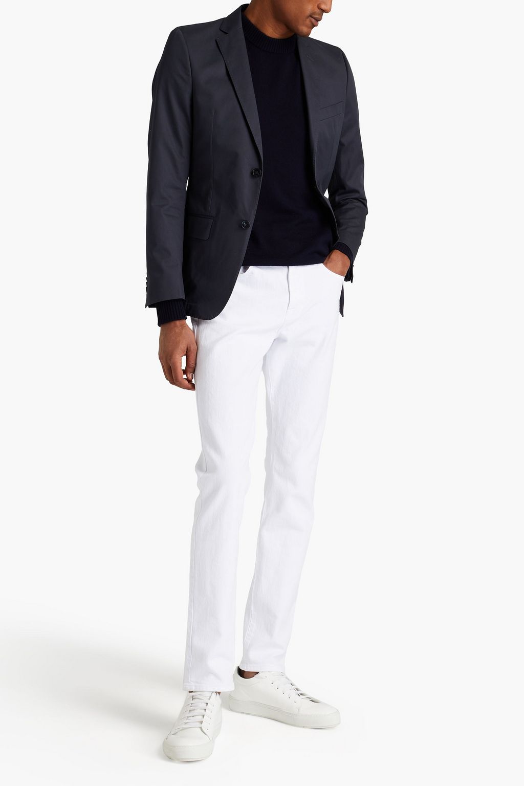 OFFICINE GÉNÉRALE Slim-fit cotton-twill blazer