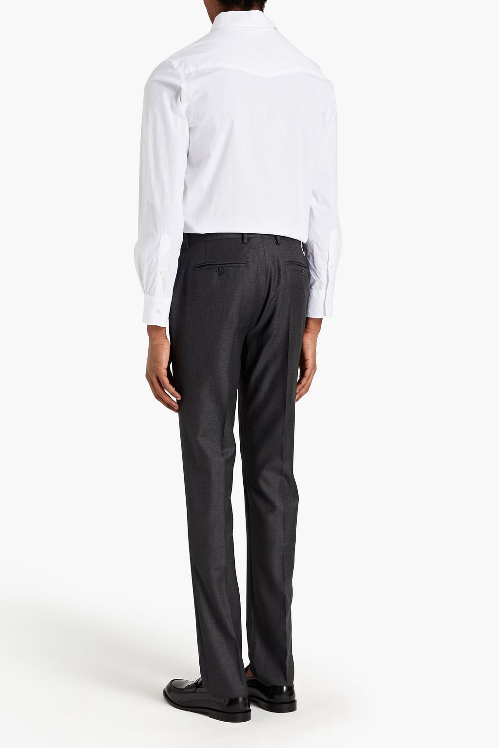 OFFICINE GÉNÉRALE Paul tapered wool-flannel pants